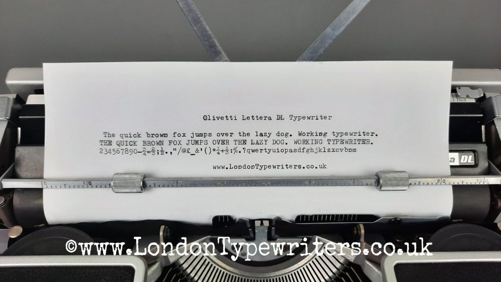 Working Olivetti Lettera DL Typewriter - New Ribbon, Case - Made in Italy - Image 11